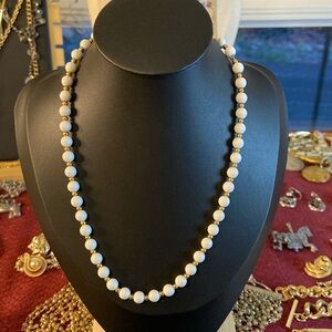 Vintage Monet white beaded Pearl Guc 90's
